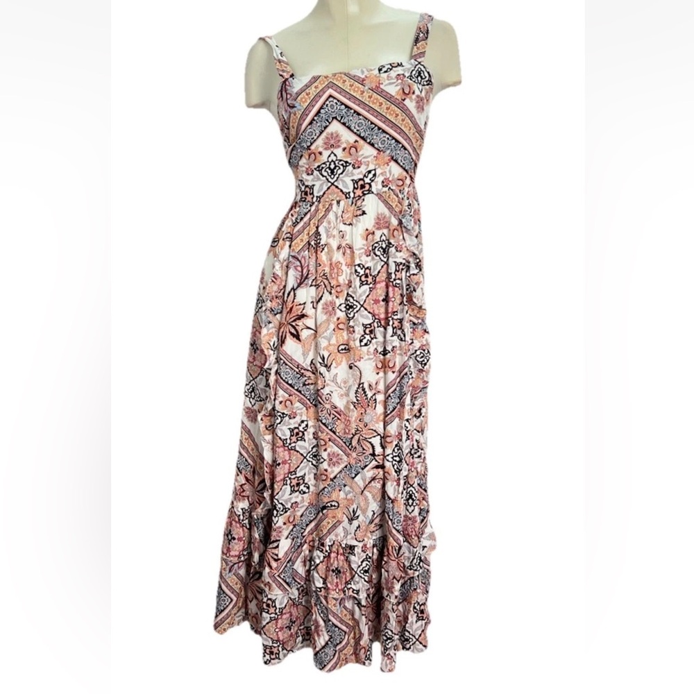 NWT Abel The Label Marrakech pastel zodiac maxi dress Size Small